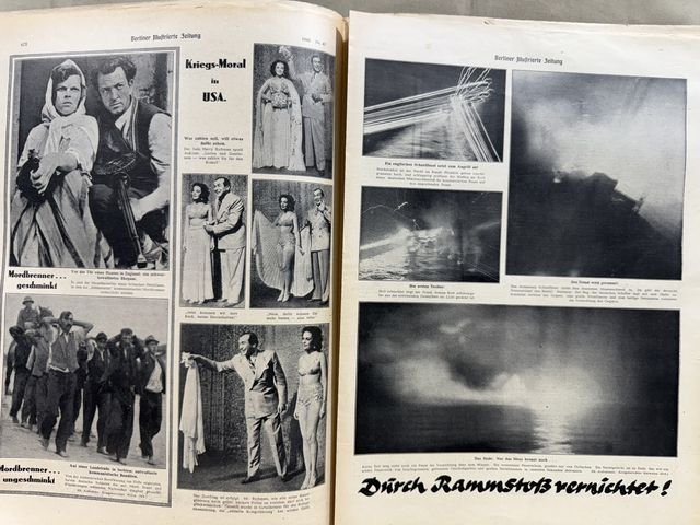 Original WWII German Berliner Illustrierter Zeitung Magazine, November 1942 — image 4