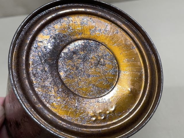 Original WWII German Ration Can, Lacquered Steel — image 5