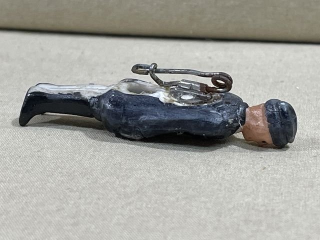 Original Nazi Era German WHW Donation Porcelain Figure, Luftwaffe Officer — image 3