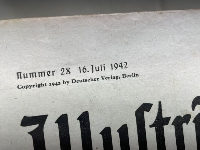 Original WWII German Berliner Illustrierter Zeitung Magazine, July 1942 — image 2