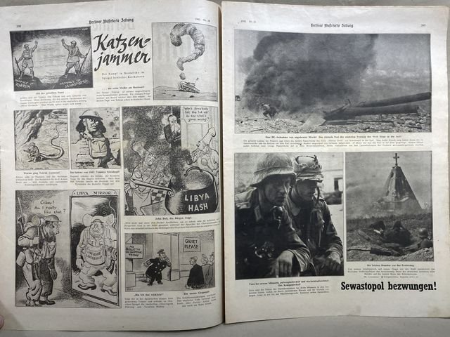 Original WWII German Berliner Illustrierter Zeitung Magazine, July 1942 — image 3