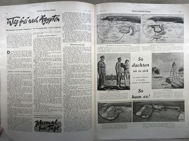 Original WWII German Berliner Illustrierter Zeitung Magazine, July 1942 — image 5