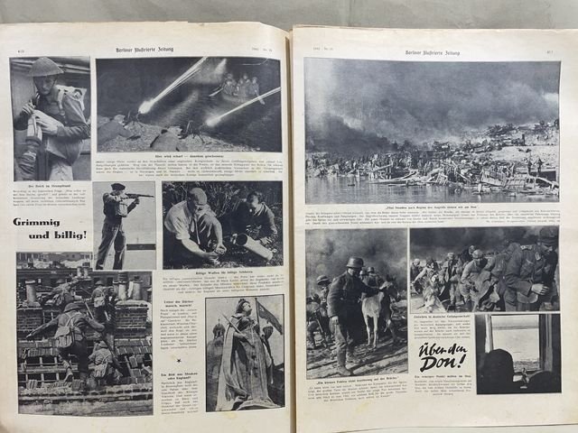 Original WWII German Berliner Illustrierter Zeitung Magazine, July 1942 — image 3