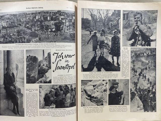 Original WWII German Berliner Illustrierter Zeitung Magazine, July 1942 — image 4