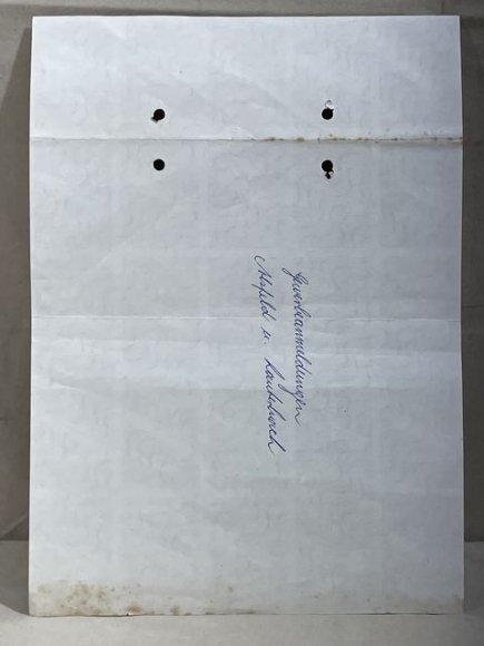 Original Nazi Era German Sheet of Ration Tickets for Purchasing Iron — image 4