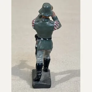 Original Nazi Era German Toy Soldier Marching w/Trumpet, LINEOL