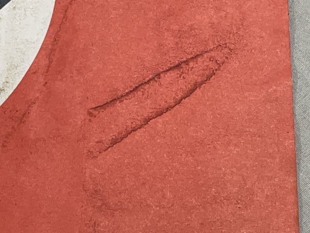 Original Nazi Era German Paper NSDAP Party Rally Flag, UNUSED! — image 9