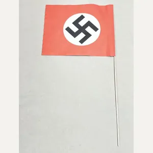 Original Nazi Era German Paper NSDAP Party Rally Flag, UNUSED!
