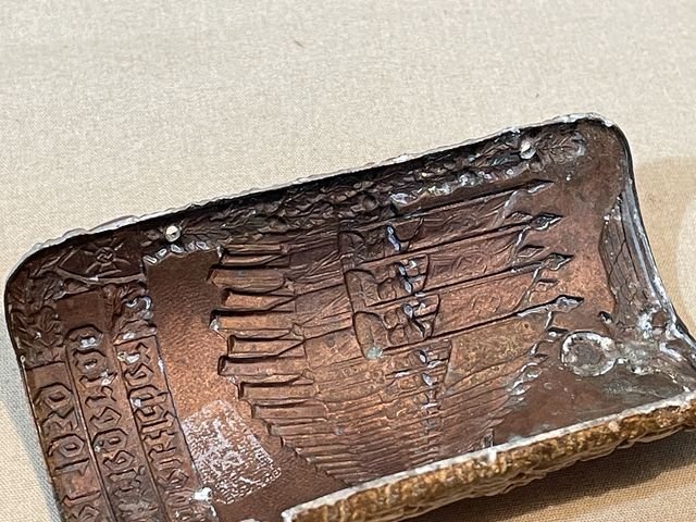 Original Nazi Era German NS-RKB Metal Flag Pole Emblem — image 12