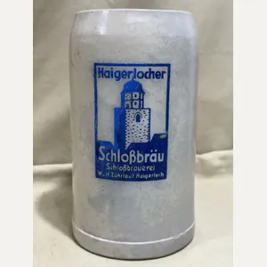 Original WWII or Pre-War German Haigerlocher Schloþbr‰u Beer Stein