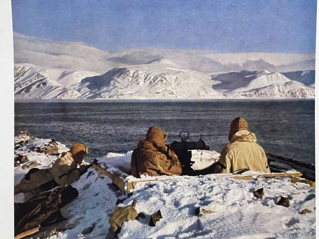 Original WWII German Military Themed Color Print, ON THE POLAR CIRCLE — image 2