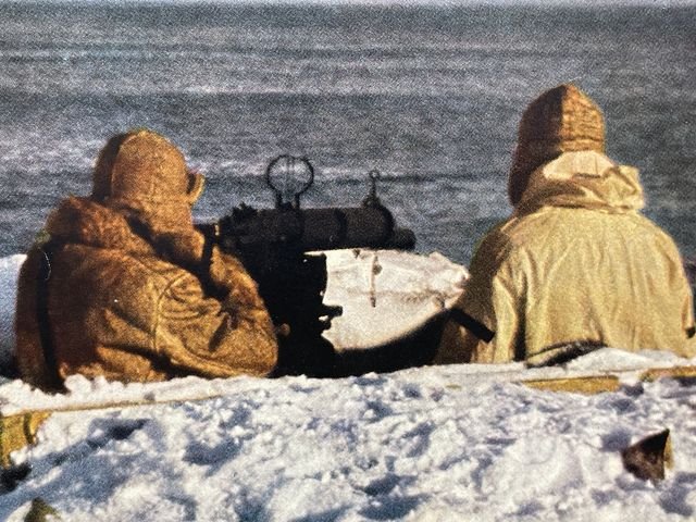 Original WWII German Military Themed Color Print, ON THE POLAR CIRCLE — image 3