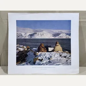 Original WWII German Military Themed Color Print, ON THE POLAR …