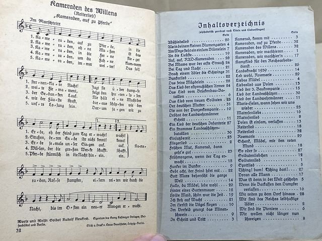 Original WWII German Soldiers Song Book, Das Lied der Front — image 8