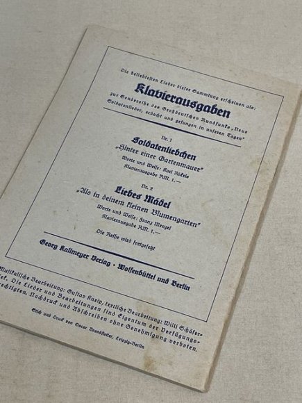 Original WWII German Soldiers Song Book, Das Lied der Front — image 3
