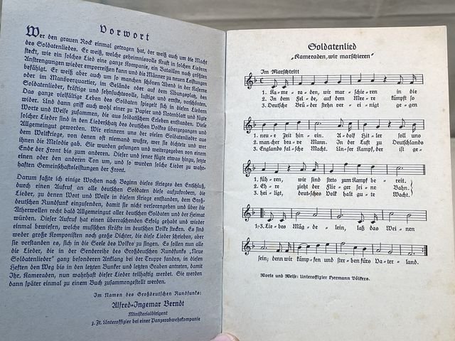 Original WWII German Soldiers Song Book, Das Lied der Front — image 4