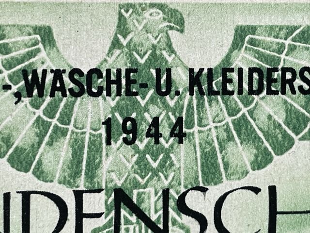 Original WWII German Clothing Donation Form, SPENDENSCHEIN — image 3