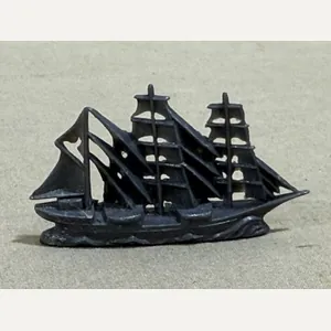 Original WWII German WHW Donation Figure, Old Style Ship