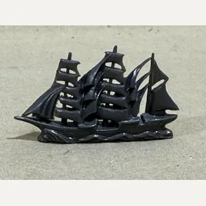 Original WWII German WHW Donation Figure, Old Style Ship