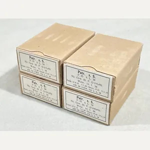 Original WWII German Cardboard 8mm Ammunition Boxes, Set of 4