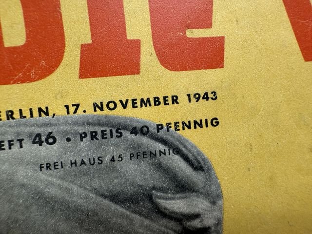 Original WWII German Magazine Die Woche, November 1943 — image 2
