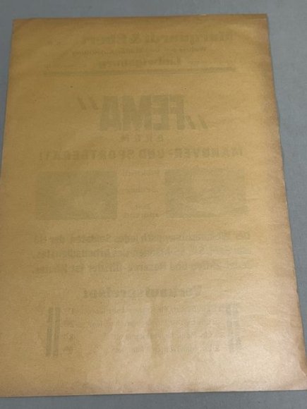 Original Pre-WWII German FEMA Advertisement Poster — image 8