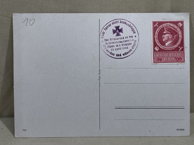 Original Nazi Era German Personality Postcard, HITLER! — image 3