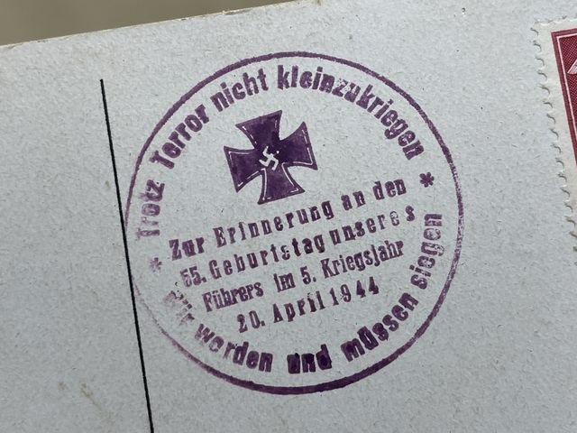 Original Nazi Era German Personality Postcard, HITLER! — image 4