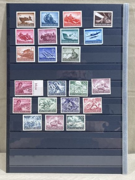 Original Nazi Era German Postage Stamp Set — image 10