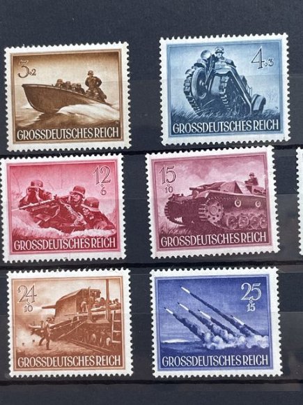 Original Nazi Era German Postage Stamp Set — image 11
