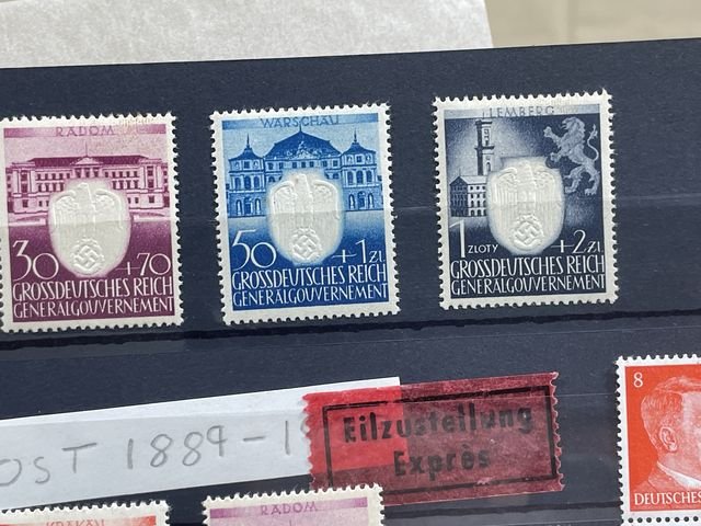 Original Nazi Era German Postage Stamp Set — image 3