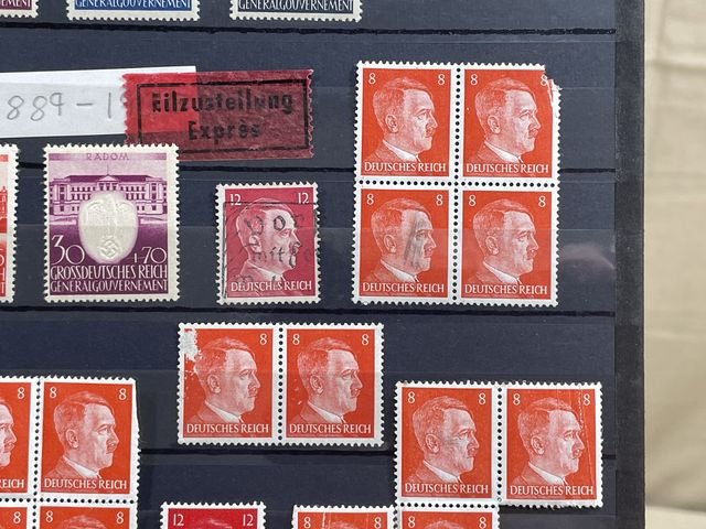 Original Nazi Era German Postage Stamp Set — image 5