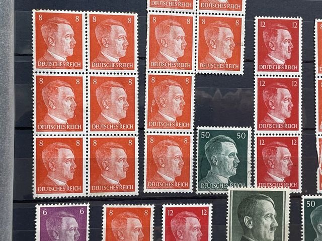 Original Nazi Era German Postage Stamp Set — image 6