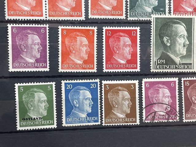 Original Nazi Era German Postage Stamp Set — image 8