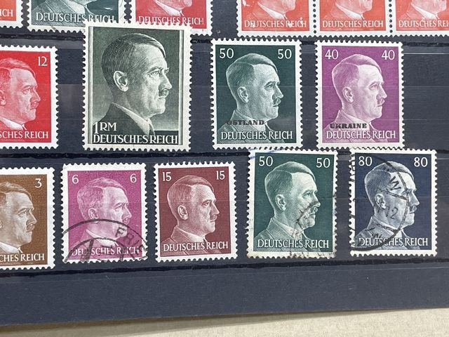 Original Nazi Era German Postage Stamp Set — image 9