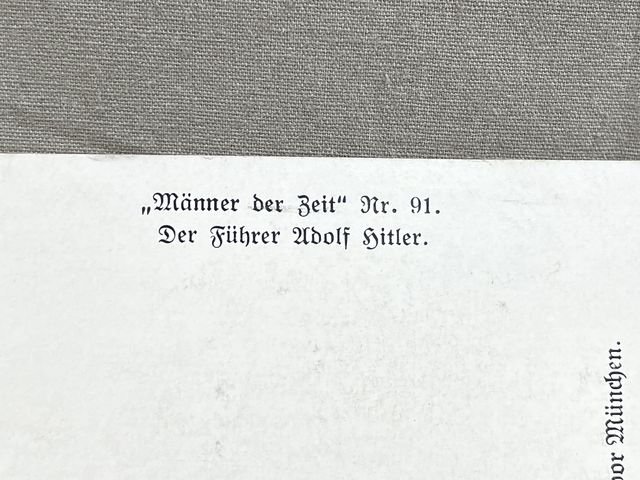 Original Nazi Era German Personality Postcard, HITLER! — image 3