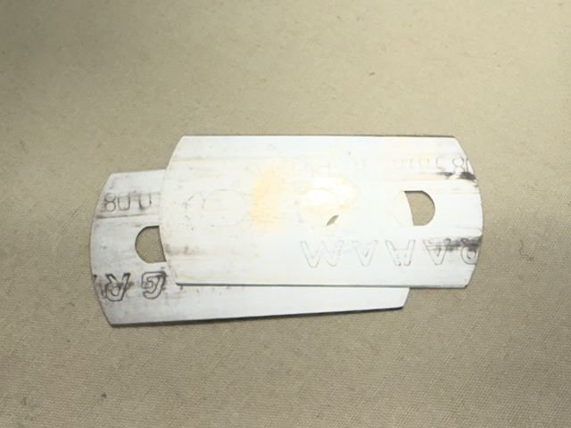 Original WWII German Box of 10 Razor Blades, HAUS MARKE LUXUS — image 3