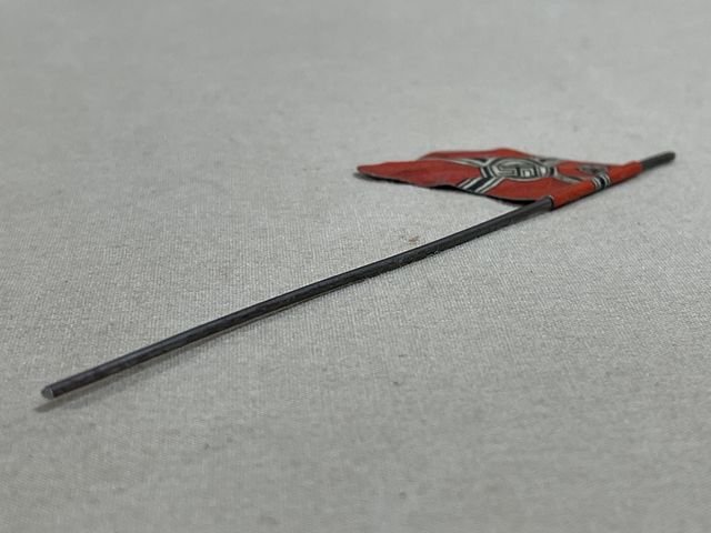 Original Nazi Era German Toy Soldier Reichs Battle Flag — image 5