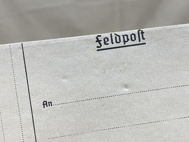 Original WWII German FELDPOST Letter/Envelope — image 2