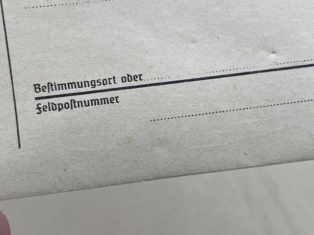 Original WWII German FELDPOST Letter/Envelope — image 3