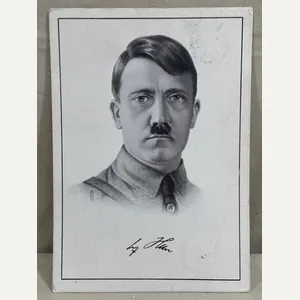 Original Nazi Era German Personality Postcard, HITLER!