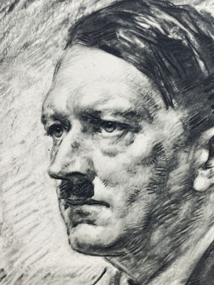 Original Nazi Era German Personality Postcard, HITLER! — image 2