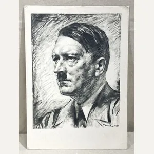 Original Nazi Era German Personality Postcard, HITLER!