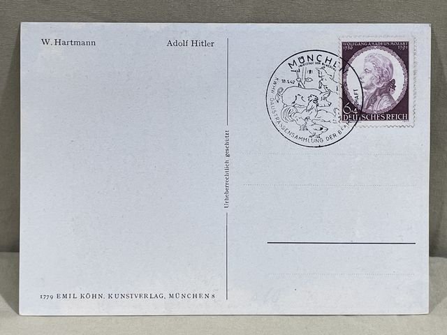 Original Nazi Era German Personality Postcard, HITLER! — image 4