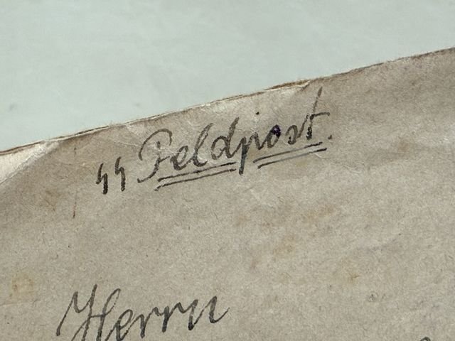 Original WWII German Letter/Envelope Combination, SS-Feldpost — image 2