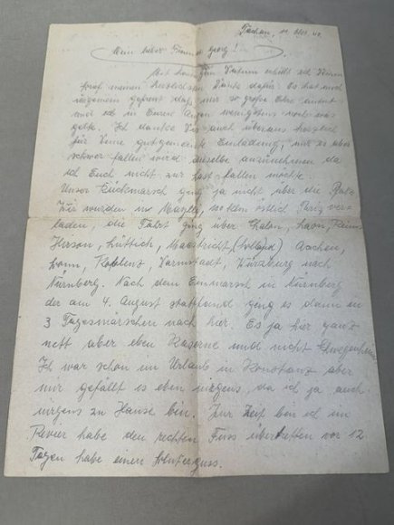 Original WWII German Letter/Envelope Combination, SS-Feldpost — image 4