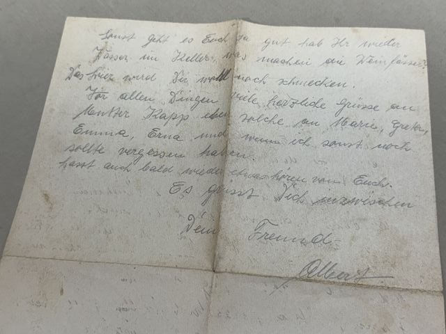 Original WWII German Letter/Envelope Combination, SS-Feldpost — image 6