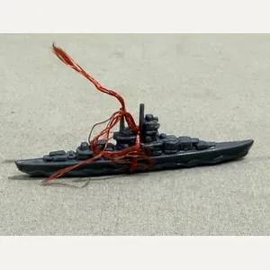 Original WWII German WHW Donation Figure, Battle Ship