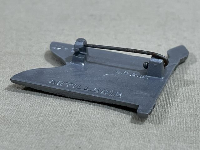 Original WWII German Flag Tinnie, ARTILLERIE — image 3