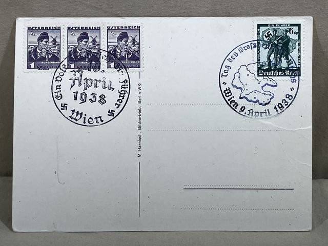 Original Nazi Era German Personality Postcard, HITLER! — image 3